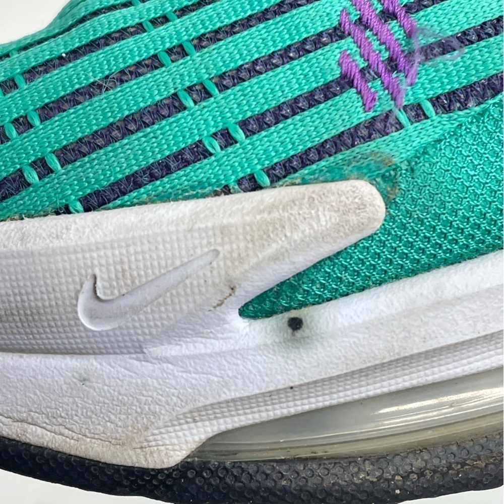 Nike LeBron James Witness VI 6 South Beach Emerald Green Pink Size 6 - Picture 10 of 11